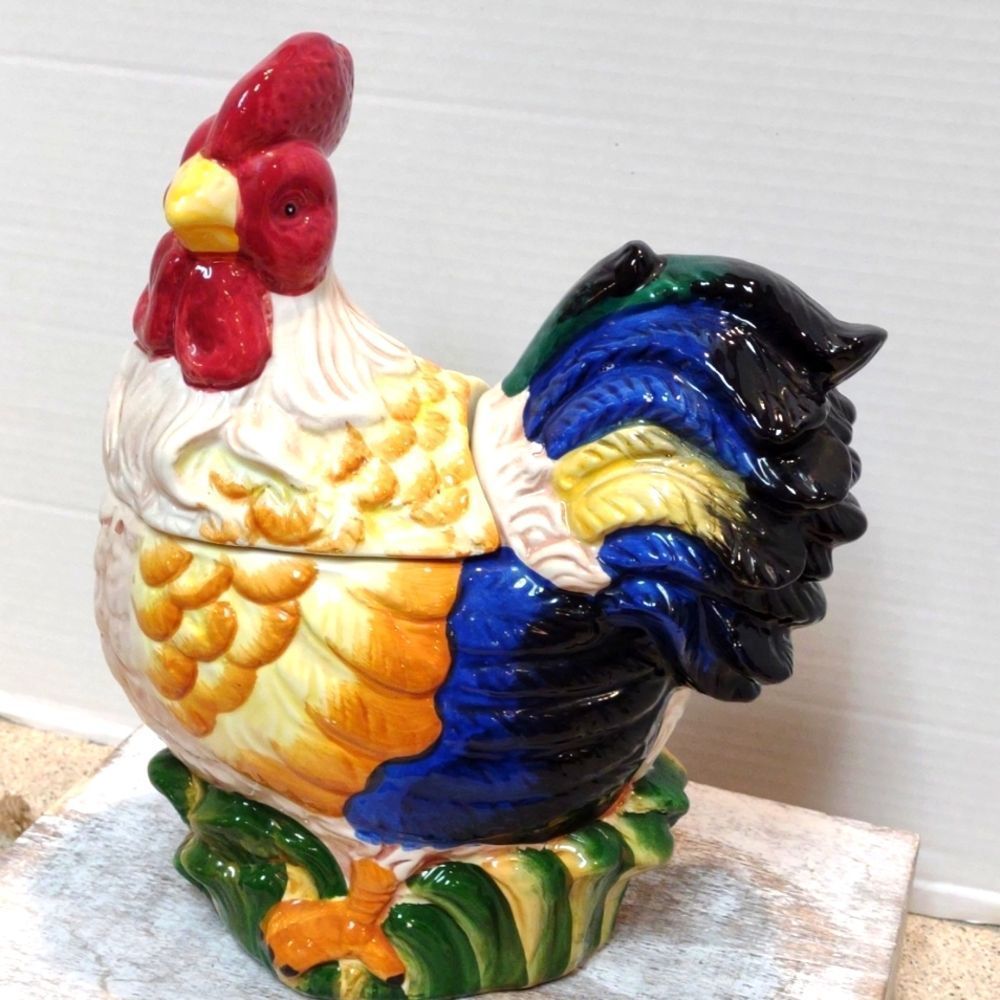 Ceramic Rooster Cookie Jar